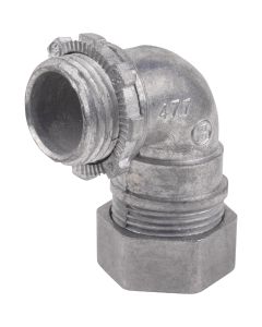 Halex 3/4 In. Compression 90-Degree EMT Conduit Connector