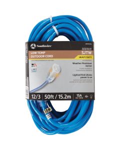 Coleman Cable ColdFlex 50 Ft. 12/3 Cold Weather Extension Cord