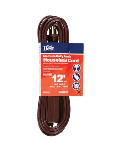 Do it Best 12 Ft. 16/2 Brown Cube Tap Extension Cord