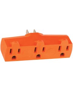 Leviton Orange 15A 3-Outlet Heavy-Duty Tap