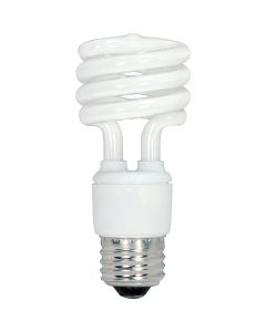 Satco 60W Equivalent Warm White Medium Base T2 Spiral CFL Light Bulb (4-Pack)