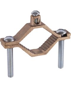 Halex 1-1/4 In. to 2 In. Set Screw Heavy-Duty Ground Pressure Cast Brass Ground Clamp