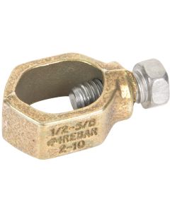 Erico 1/2 In. to 5/8 In. #10 to #2 AWG Ground Rod Clamp