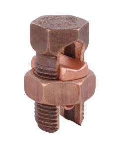 Blackburn 4 Sol. to 8 Sol. Silicon Bronze Alloy High-Strength Split Bolt Connector