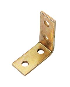 Superstrut 3-1/2 In. x 4-1/8 In. Corner Goldgalv Electroplated Zinc Bracket