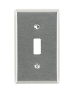 Leviton 1-Gang Stainless Steel Toggle Switch Wall Plate