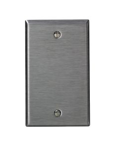 Leviton 1-Gang Standard Stainless Steel Blank Wall Plate