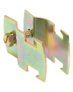 Superstrut 3/4 In. Gold Galvanized Electroplated Zinc Universal Pipe Clamp