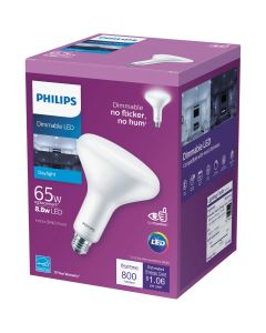 Philips 65W Equivalent Daylight BR40 Medium Dimmable LED Floodlight Light Bulb