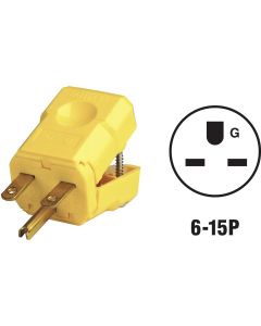 15a Yel Nylon Cord Plug