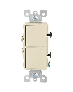 Leviton Single Pole Ivory 15A Duplex Switch