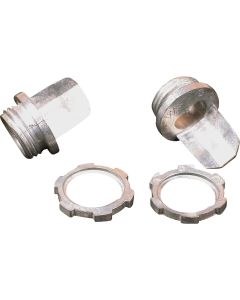 Wiremold Metallic 1/2 In. Galvanized Steel Connector (2-Pack)