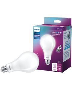 Philips BrightDial 300/200/100W Equivalent Daylight A23 Medium LED Light Bulb