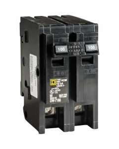 Square D Homeline 100A Double-Pole Standard Trip Main Breaker