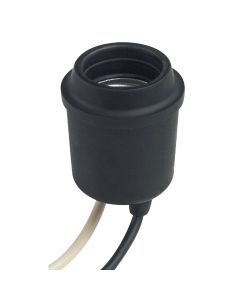 Leviton Keyless Medium Base Black Lamp Socket