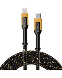 DEWALT 4 Ft. Lightning to Type-C Reinforced Braided Cable