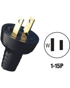 Leviton 15A 125V 2-Wire 2-Pole Round Cord Plug