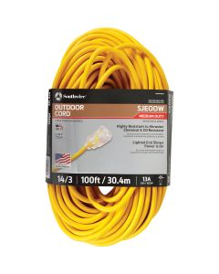 Coleman Cable 100 Ft. 14/3 Cold Weather Extension Cord