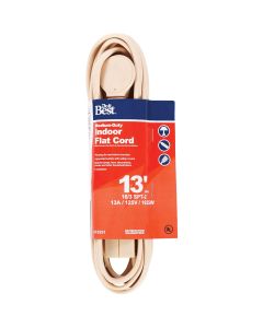 Do it Best 13 Ft. 16/3 Flat Plug Tan Extension Cord