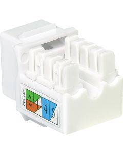 RCA Keystone CAT6/5E RJ45 White Modular Jack