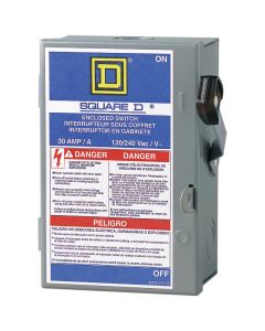 Square D 30A L Series Light-Duty Plug Fuse Enclosed Safety Switch With Neutral