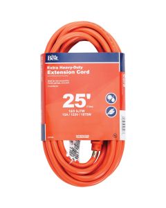 Do it Best 25 Ft. 12/3 Heavy-Duty Outdoor Extension Cord