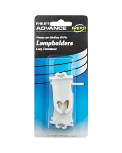 Philips Long Tombstone Medium Bi-Pin T8/T12 Fluorescent Lampholder (2-Pack)