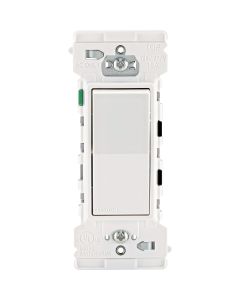 Leviton Decora Edge Residential Grade 15A Rocker Single Pole Switch, White