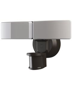 Bronze Motion Sensing Twin Swivel Head LED Floodlight Fixture