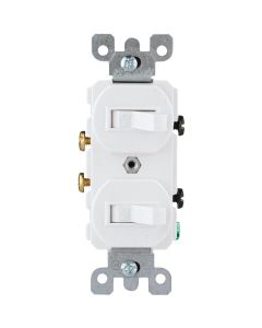 15a Sngl Pole Duplex Switch Wh