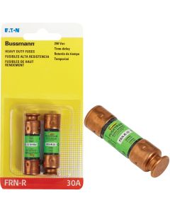 Bussmann 30A FRN-R Cartridge Heavy-Duty Time Delay Cartridge Fuse (2-Pack)