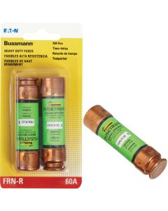 Bussmann 60A FRN-R Cartridge Heavy-Duty Time Delay Cartridge Fuse (2-Pack)