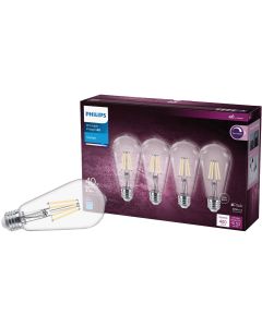 Philips Vintage 40W Equivalent Daylight ST19 Medium LED Decorative Light Bulb (4-Pack)