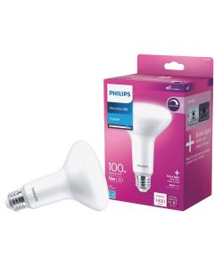 Philips 100W Equivalent Daylight BR30 Medium Dimmable LED Floodlight Light Bulb