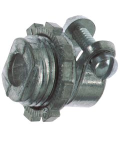 Halex 3/8 In. Straight Squeeze Armored Cable/Conduit Connector