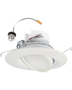 Halo 5/6 In. Selectable CCT Integrated LED Recessed Light Trim, 600 Lm./1000 Lm.