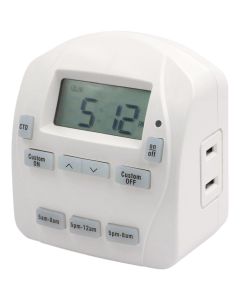 Prime EZ-Set 125V Indoor 24 Hr. Digital Timer