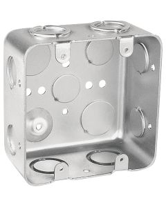 2-gang Steel Square 4" Box