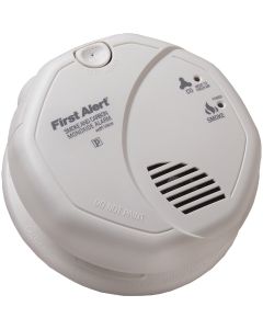 First Alert Hardwired 120V Photoelectric/Electrochemical Carbon Monoxide and Smoke Alarm with Voice Alert