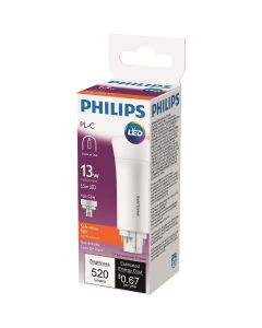 Philips 13W Equivalent Soft White PL-C 4-Pin Vertical Orientation LED Tube Light Bulb