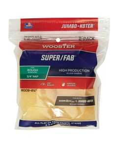 4-1/2" x 3/4" Nap Wooster RR309 Jumbo-Koter Super/Fab Mini-Roller Cover, 2-Pack