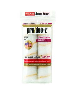 6-1/2" x 3/8" Nap Wooster RR302 Jumbo-Koter Pro/Doo-Z Mini-Roller Cover, 2-Pack