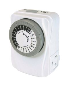 Prime 125V Indoor 24 Hr. Heavy-Duty Electromechanical Timer