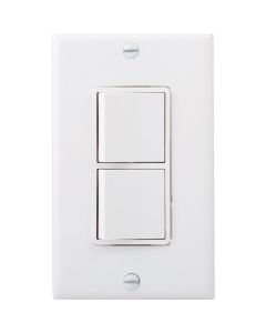 Do it Best Single Pole White 15A Duplex Switch