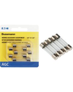 Bussmann 1A/2A/3A AGC Glass Tube Electronic Fuse (5-Pack)