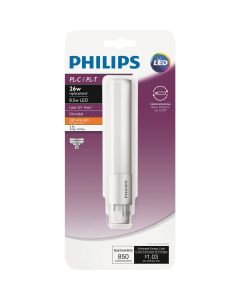 Philips 26W Equivalent Soft White PL-C/T 4-Pin Horizontal Orientation LED Tube Light Bulb