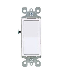 Decora Sgl Pole White Switch