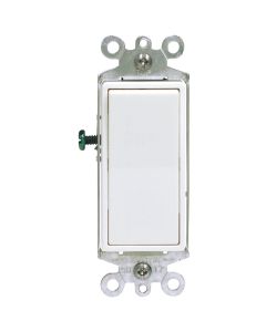 15a 3-way Decora Grnd Switch Wht