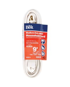 Do it Best 9 Ft. 16/2 White Cube Tap Extension Cord