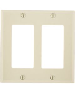 2 Gang Decora Wallplate Ivory